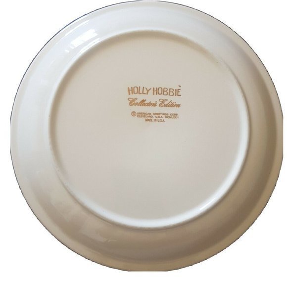 Holly Hobbie Collector Collector's Edition Happy is the Home Plate 1972 Vintage - Picture 4 of 12